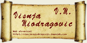 Višnja Miodragović vizit kartica